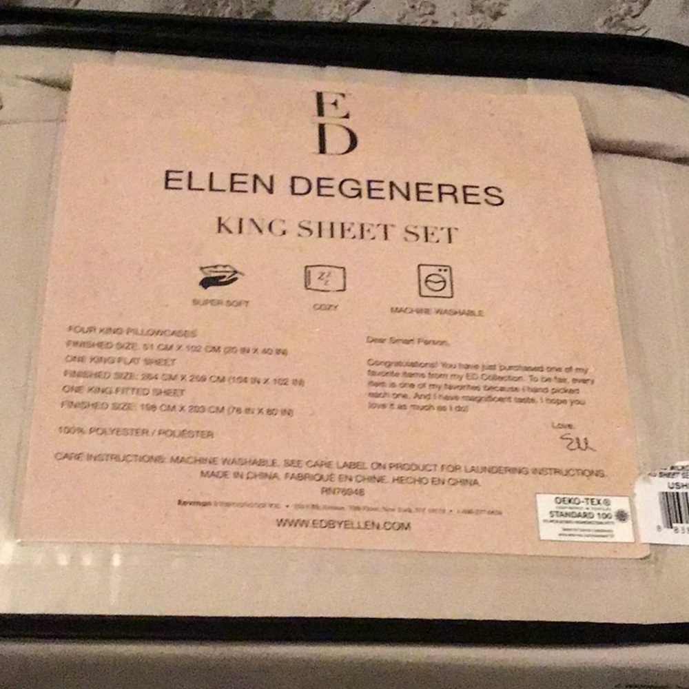 Ellen Degeneres King Sheet - Picture 5 of 5